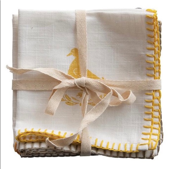 Creative CoOp Kitchen Creative Coop Square Cotton Farm Animal